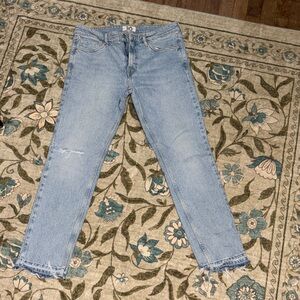 We The Free Light Blue Straight Leg Jeans